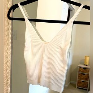 Knit crop tank